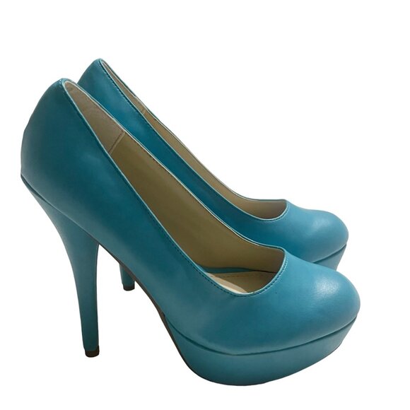 Women's 5" Heels Platform Dress Pumps Round Toe Slip-On | Elegant Party Shoes - Picture 3 of 6